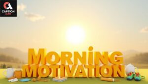 Morning Motivation Captions for Instagram