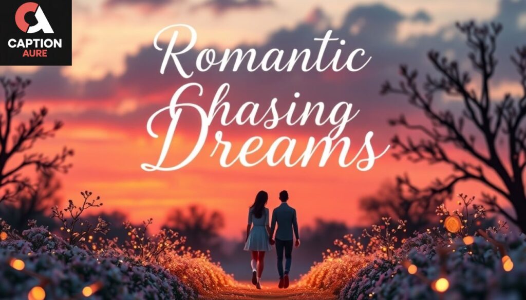 Romantic Chasing Dreams Captions