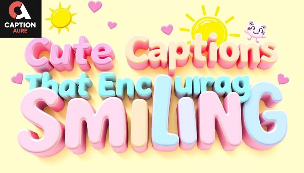 Cute Captions That Encourage Smiling