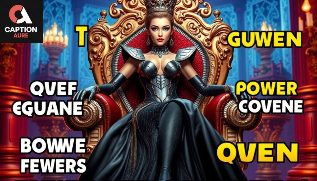 Confidence Queen Captions for Instagram posts and selfies