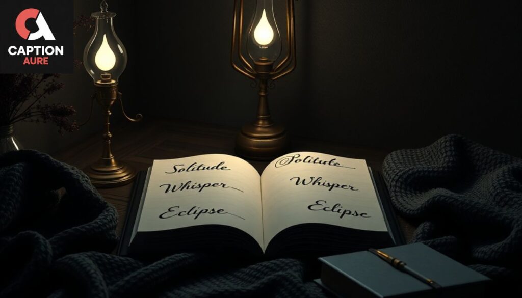 Moody Aesthetic One-Word Captions