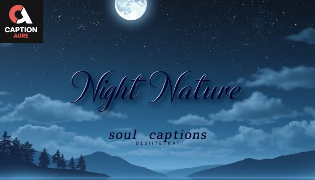 🌙 Night Nature Soul Captions