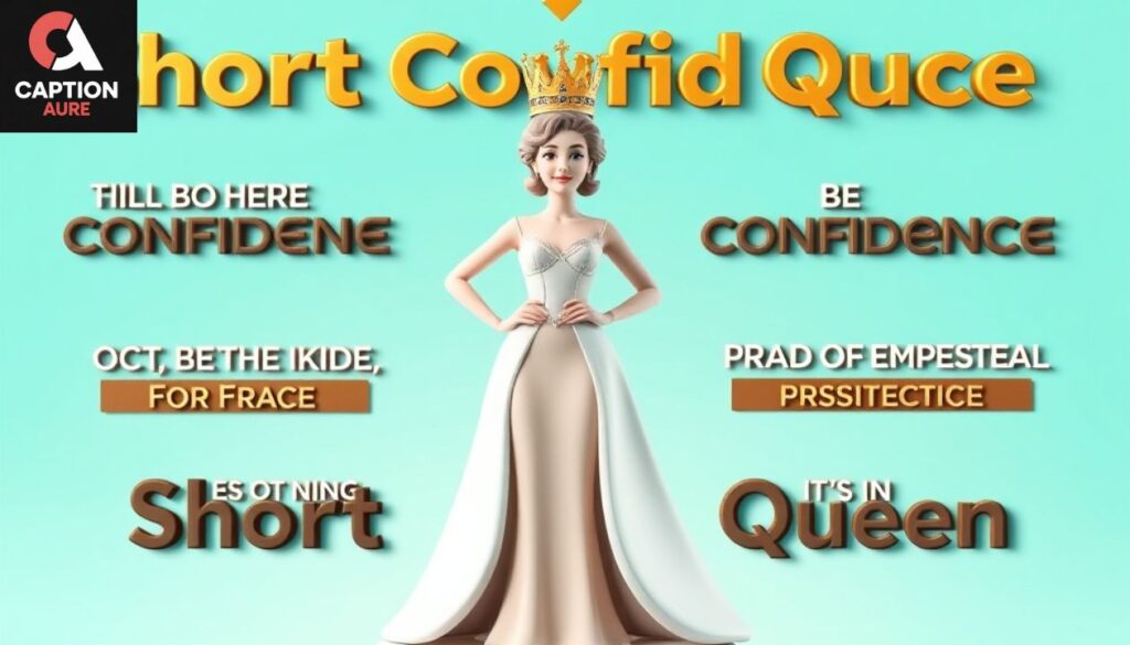 confidence queen captions for women