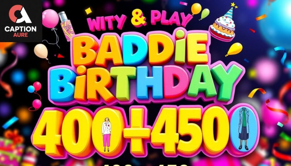 Witty & Playful: Baddie Birthday Outfit Captions (400-450)